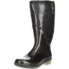 G&G Damen Wasserdichte Gummistiefel Winterstiefel Gefüttert Leopard - Braun
