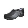 SALIHA® Freizeitschuhe PU Clogs (Ferse Geschlossen) Schwarz - Schwarz