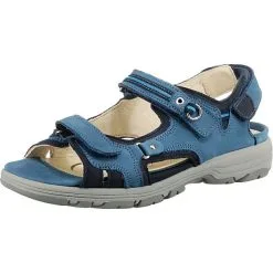 WALDLÄUFER Herki Outdoorsandalen - Blau-kombi