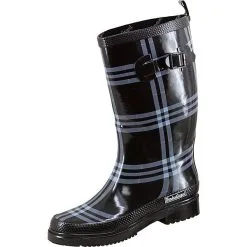 SALIHA® Regenstiefel Rita - Schwarz/weiß