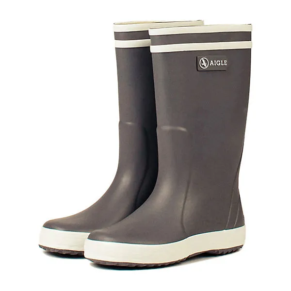 Aigle Regenstiefel Lolly-Pop Grau/weiß - Grau/schwarz 1 Aigle Regenstiefel Lolly-Pop Grau/weiß - Grau/schwarz