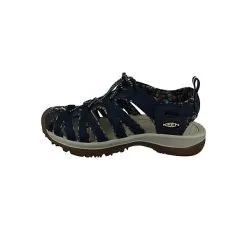 Keen Damen Trekking Sandalen Wanderschuhe Whisper 1025039 Blau Navy Birch Polyester Mit EVA & EVA Klassische Sandalen - Blau -Outdoorschuhe Verkäufe 20535301 03