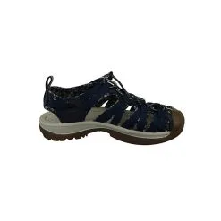 Keen Damen Trekking Sandalen Wanderschuhe Whisper 1025039 Blau Navy Birch Polyester Mit EVA & EVA Klassische Sandalen - Blau -Outdoorschuhe Verkäufe 20535301 05