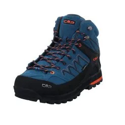 CMP Herren Outdoor Schuhe Moon Mid Outdoorschuh Wandern Trekking Leder-/Textilkombination Uni Outdoorschuhe - Blau-kombi