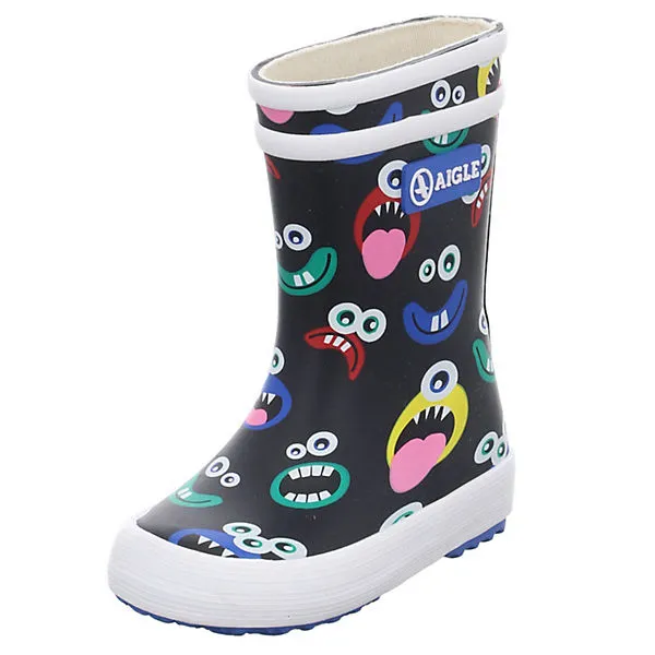 Aigle Baby Flac Gummistiefel Synthetik Uni Gummistiefel - Blau-kombi 1 Aigle Baby Flac Gummistiefel Synthetik Uni Gummistiefel - Blau-kombi