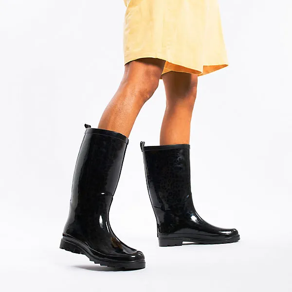 Inselhauptstadt Gummistiefel - Schwarz-kombi 2 Inselhauptstadt Gummistiefel - Schwarz-kombi – Bild 2