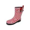 MADSea Gummistiefel Checkered Rot Karierter Halbschaft Stiefel - Rot