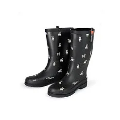 Regenliebe Gummistiefel Waldi Mops Langschaft - Schwarz -Outdoorschuhe Verkäufe 26241671 05