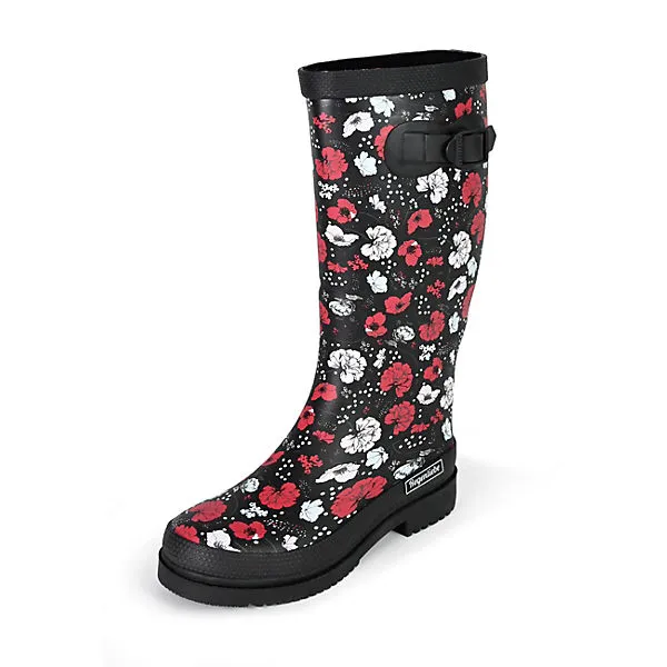 Regenliebe Gummistiefel Blossom Night High Langschaft - Mehrfarbig 1 Regenliebe Gummistiefel Blossom Night High Langschaft - Mehrfarbig