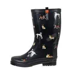 Regenliebe Gummistiefel Waldi Langschaft Mit Hunde Motiv - Schwarz -Outdoorschuhe Verkäufe 26293485 03