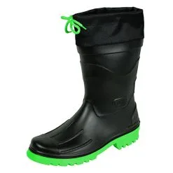 MADSea Herren Jungen Gummistiefel Nils-Hannes Halbschaft Mit Nylonstulpe Und Schnürung