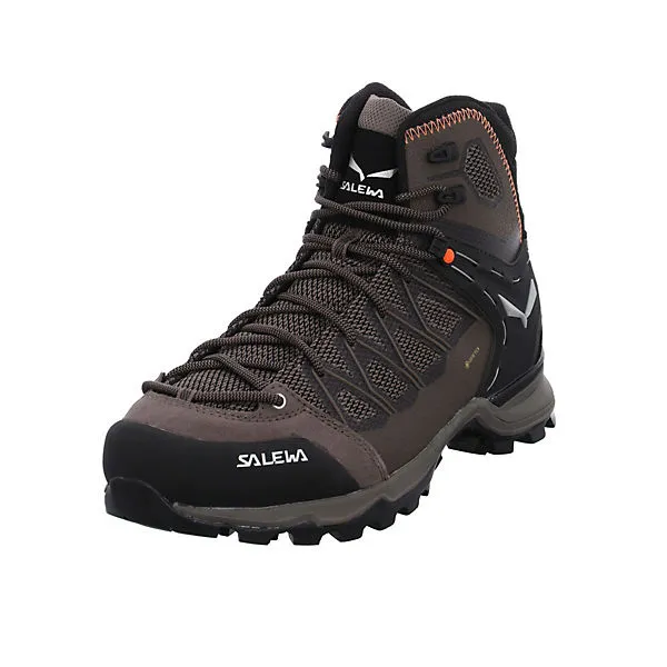 SALEWA Herren Outdoor Schuhe Mountain Trainer Lite Mid GTX Outdoorschuh Wandern Trekking Leder-/Textilkombination Uni Outdoorschuhe - Braun 1 SALEWA Herren Outdoor Schuhe Mountain Trainer Lite Mid GTX Outdoorschuh Wandern Trekking Leder-/Textilkombination Uni Outdoorschuhe - Braun