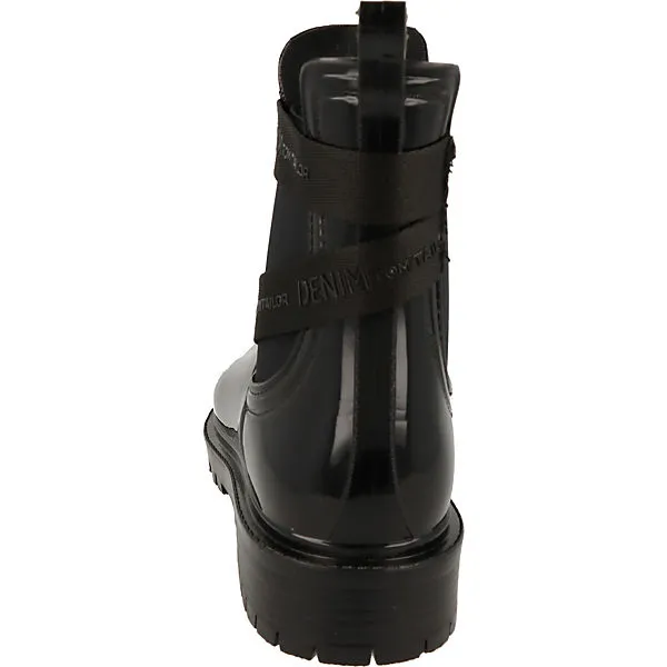 Tom Tailor Damen Schuhe 4296602 Modische Chelsea Gummistiefel Boots Schwarz Gummistiefel - Schwarz 3 Tom Tailor Damen Schuhe 4296602 Modische Chelsea Gummistiefel Boots Schwarz Gummistiefel - Schwarz – Bild 3