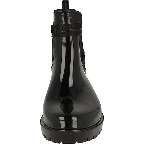 Tom Tailor Damen Schuhe 4296602 Modische Chelsea Gummistiefel Boots Schwarz Gummistiefel - Schwarz 5 Tom Tailor Damen Schuhe 4296602 Modische Chelsea Gummistiefel Boots Schwarz Gummistiefel - Schwarz – Bild 5