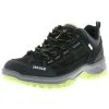 JACALU Damen Herren Trekkingschuhe Wanderschuhe Bergschuhe Outdoor Schwarz/grün - Schwarz