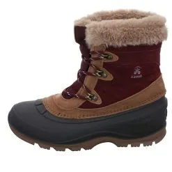 Kamik Snovalley 5 Schneeboots Leder-/Textilkombination Uni Alpinstiefel - Rot/lila -Outdoorschuhe Verkäufe 28524416 02