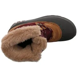 Kamik Snovalley 5 Schneeboots Leder-/Textilkombination Uni Alpinstiefel - Rot/lila -Outdoorschuhe Verkäufe 28524416 08