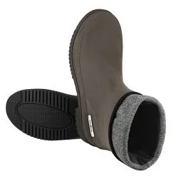 TomBrook Gummistiefel In Leder-Optik - Stiefel Mit Separatem Innenfutter Braun -Outdoorschuhe Verkäufe 28908779 03