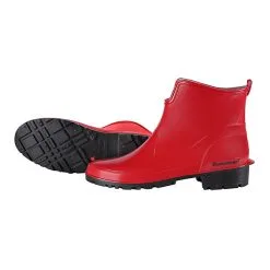 TomBrook Gummistiefel Zum Abendkleid - Halbhoher Regenstiefel Mit Anziehhilfe Rot