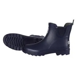 Leitfeuer Gummistiefellette Unifarben - Regenstiefel Halbhoch Mit Anziehhilfe Royal