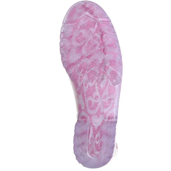 G&G Damen Stiefeletten Gummistiefel Regenschuhe Pink/grau/silber 3 G&G Damen Stiefeletten Gummistiefel Regenschuhe Pink/grau/silber – Bild 3